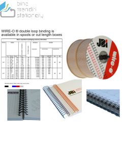 Jual Ring Jilid Wire Binding JBI Spiral Kawat No. 12 Pitch 2:1 (3/4") Folio terlengkap di toko alat tulis