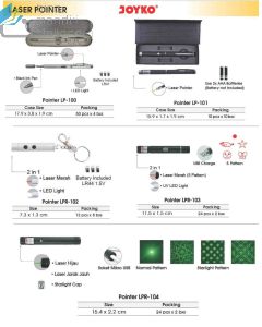 Laser Pointer Green & red (Hijau / merah) untuk presentasi Joyko LP-101 Hij | LPR-102 Hi | LPR-103 Hi | LPR-104 Hi | LP-100