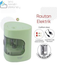 Rautan Mekanik Serutan Pensil Putar Joyko Sharpener A-158E (Electric)