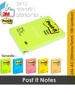 3M Post-it 656-ACMB Sticky Note Med Blue 51x76mm