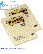 Contoh Alat Perlengkapan Kantor merk 3M Post-it , Gambar Produk 3M Post-it 660 Sticky Note Canary Yellow Line 102x152mm harga 35500 di Toko Peralatan Sekolah Murah