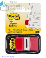 Contoh Alat Perlengkapan Kantor merk 3M Post-it , Gambar Produk 3M Post-it 680-1 Flags Red 12x43mm harga 39400 di Toko Peralatan Sekolah Murah