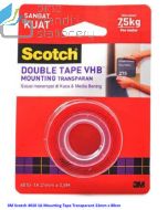 Katalog 3M Scotch harga murah & terjangkau, Image ATK Sekolah SIPLAH 3M Scotch 4010 1A Mounting Tape Transparant 21mm x 80cm harga normal 26000 di Distributor ATK Bina Mandiri Stationery