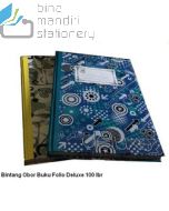 Gambar Atk Bintang Obor Buku Tulis Folio Deluxe 100 Lembar Hard Cover Beli di Toko Bina Mandiri Stationery harga murah semua peralatan sekolah lengkap