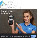 Katalog brosur gambar peralatan Label printer seperti Brother P-Touch PT-H110 P-touch Labeller