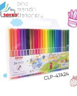 Gambar Joyko Color Brush Pen CLP-47 (12 Color) Pena Kuas Warna Menggambar Melukis merek Joyko